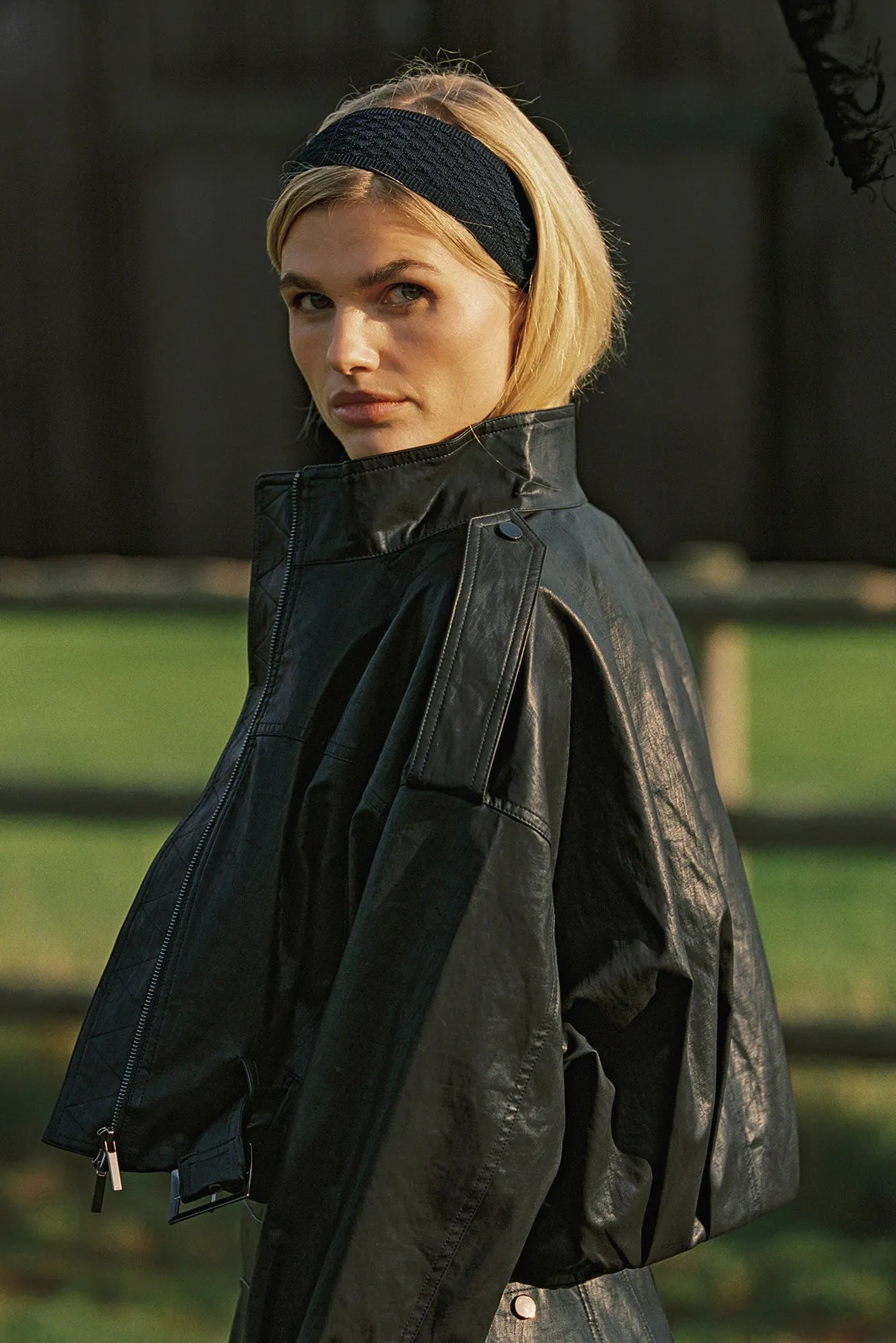 Retro Faux Leather Jacket sold by WISKII Active product image thumbnail 2