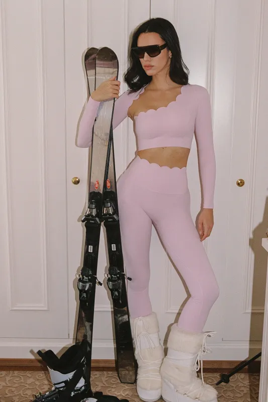 High-Waist Scallop Scrunch Legging made by WISKII Active