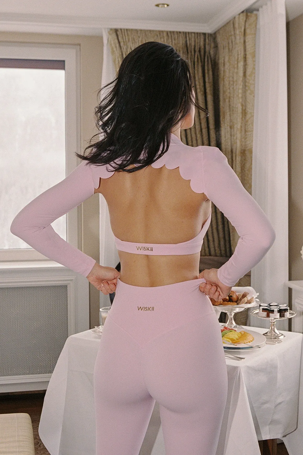 Scalloped Long Sleeve Sports Shrug sold by WISKII Active product image thumbnail 2