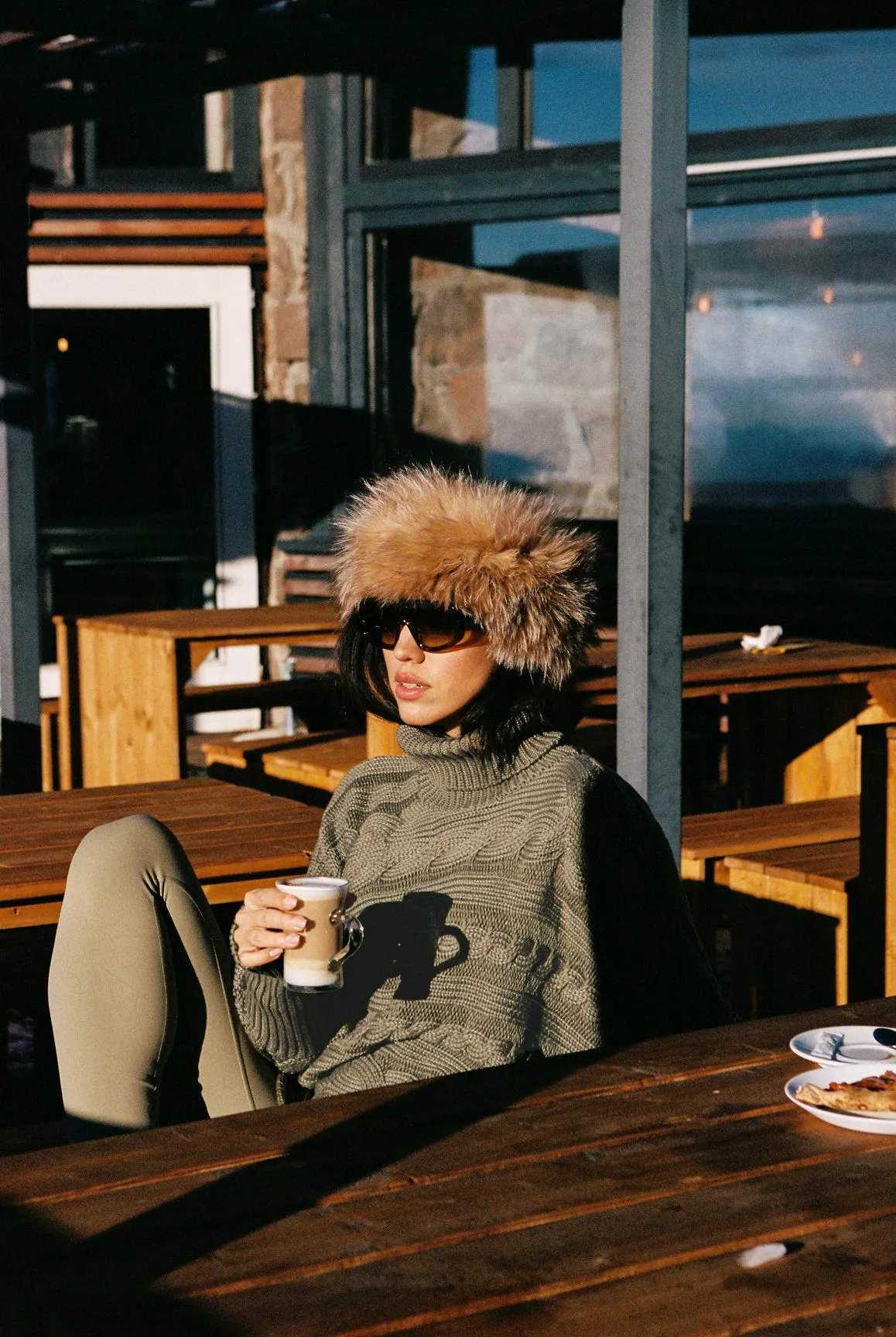 Cable Knit Cape Sweater sold by WISKII Active product image thumbnail 4