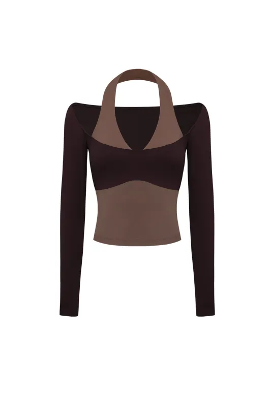 Colorblock One-Piece Long Sleeve Top sold by WISKII Active