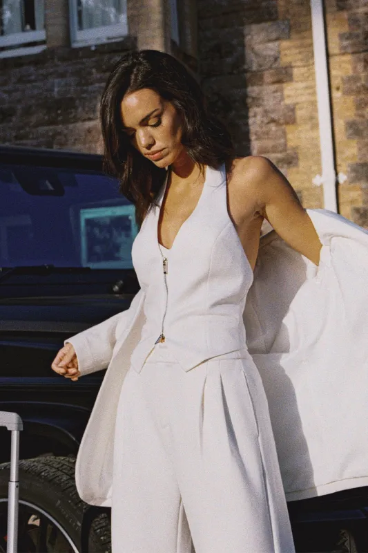 Mere Dual-Zip Halter Vest made by WISKII Active