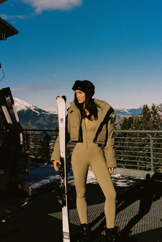 Long Sleeve Half-Zip Full Length Unitard made by WISKII Active