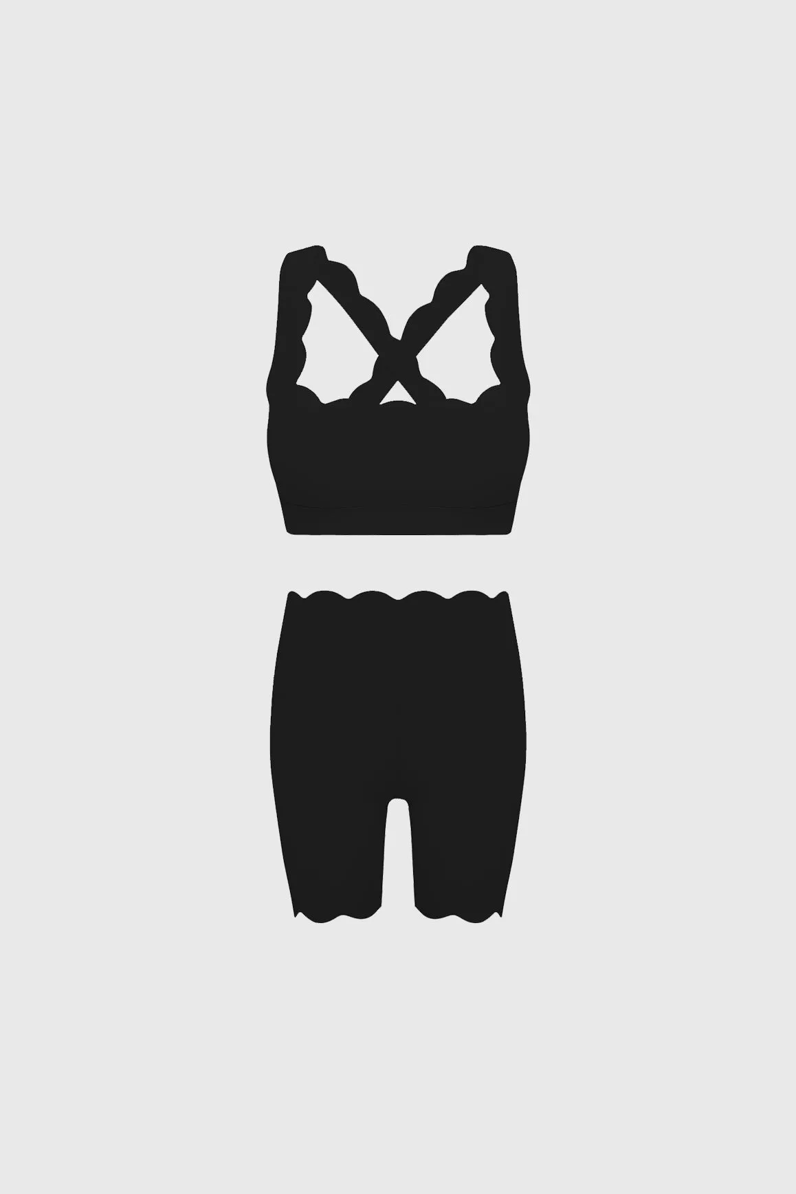 Cross Back Sports Bra & WISKII High-waist Biker Short sold by WISKII Active