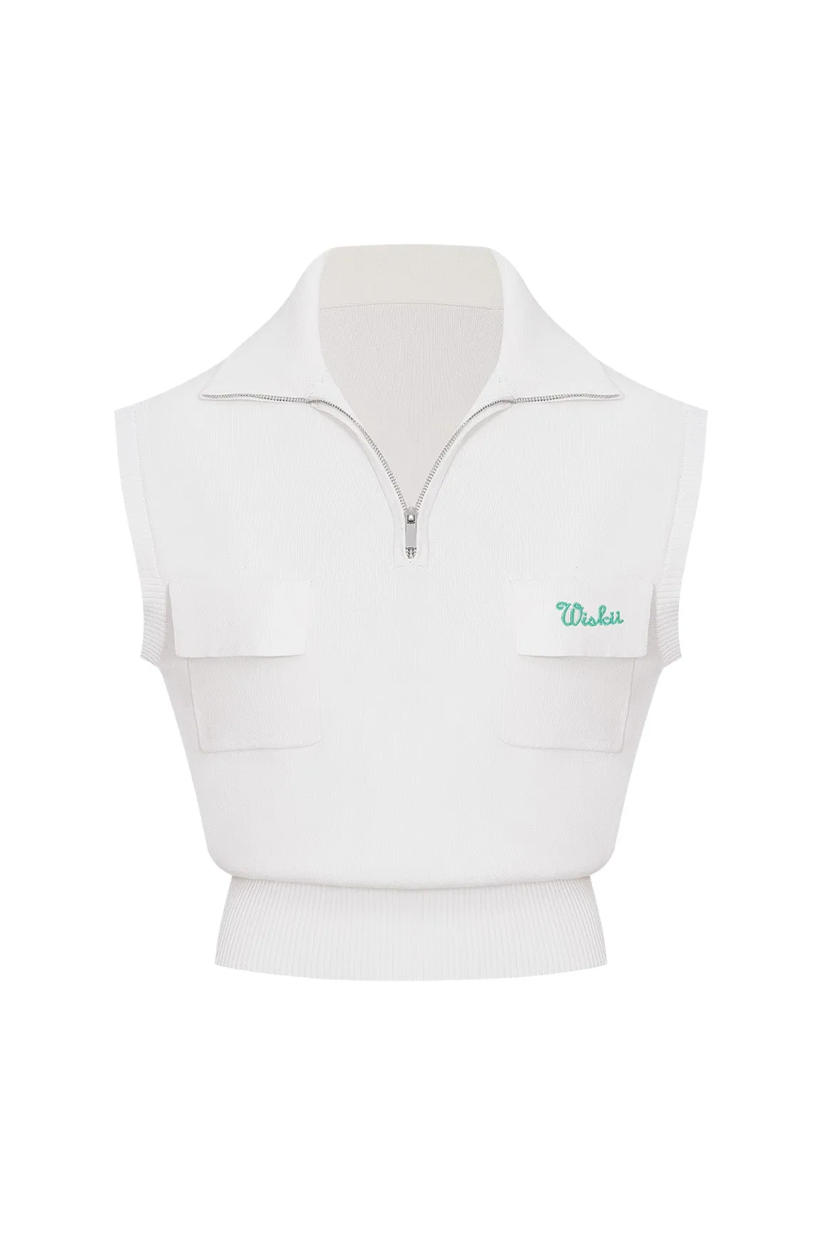 Cap-Sleeve Knit Polo sold by WISKII Active product image thumbnail 3