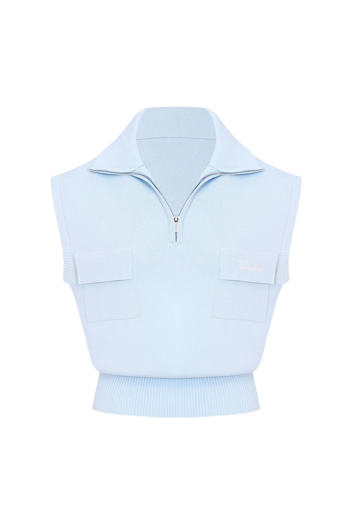 Cap-Sleeve Knit Polo sold by WISKII Active product image thumbnail 3