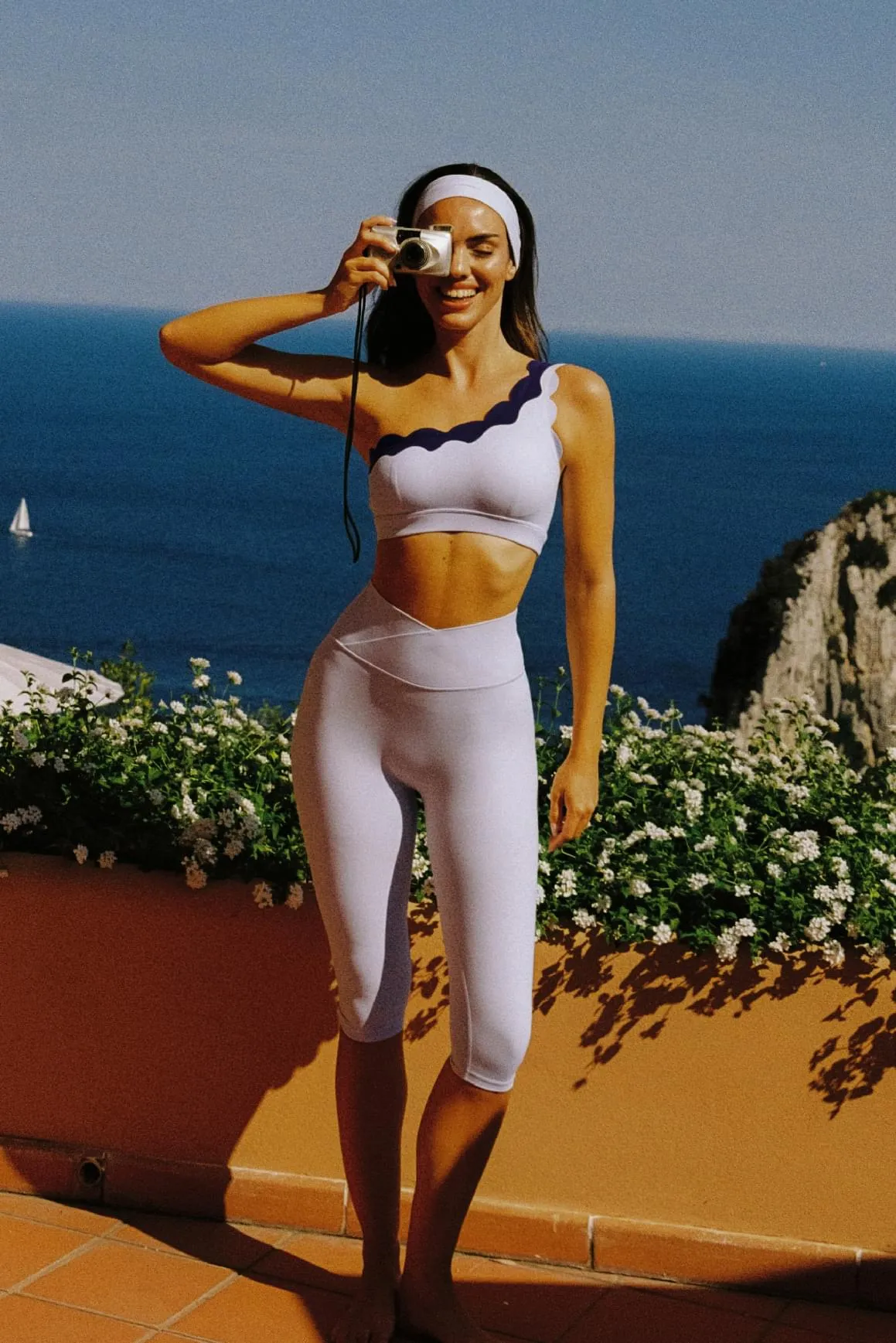 V-Waist Scrunch Capri Legging sold by WISKII Active