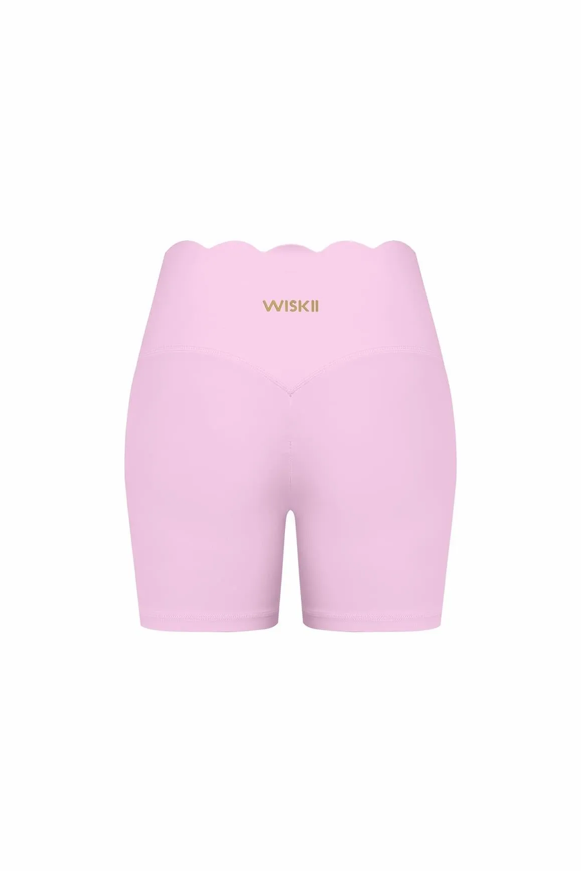 High-Waist Scallop Scrunch Short sold by WISKII Active product image thumbnail 4