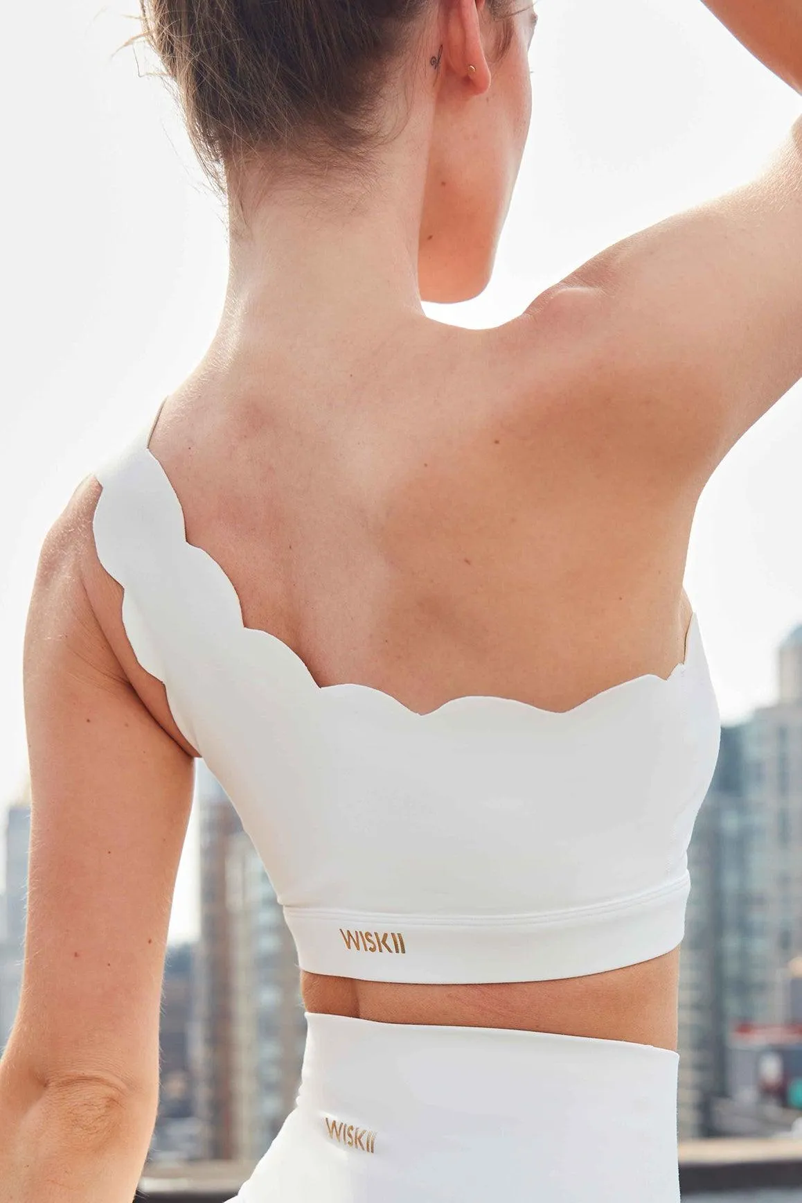 Dynamic One Shoulder Sports Bra sold by WISKII Active product image thumbnail 2