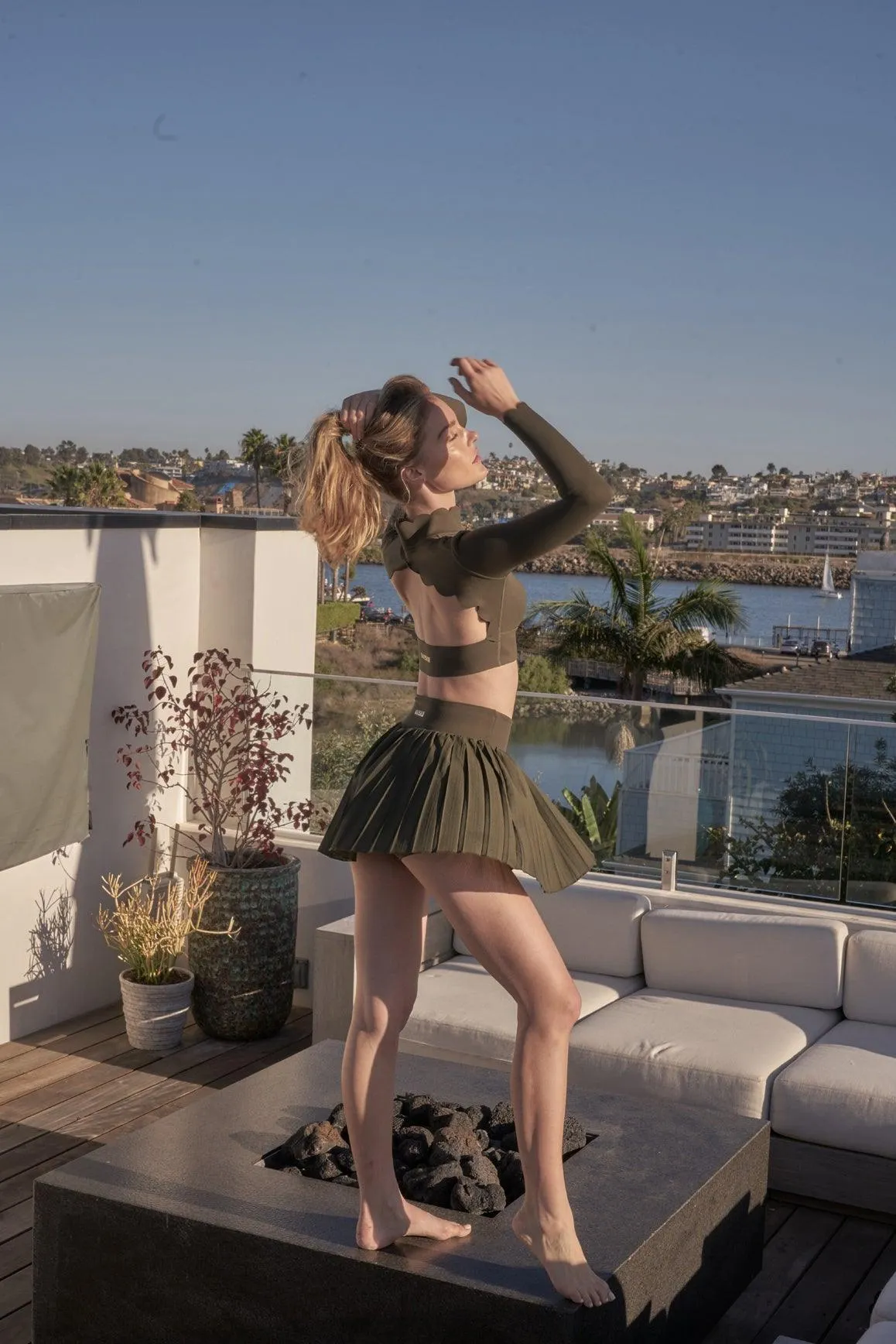 WISKII Pleated Skirt sold by WISKII Active product image thumbnail 2