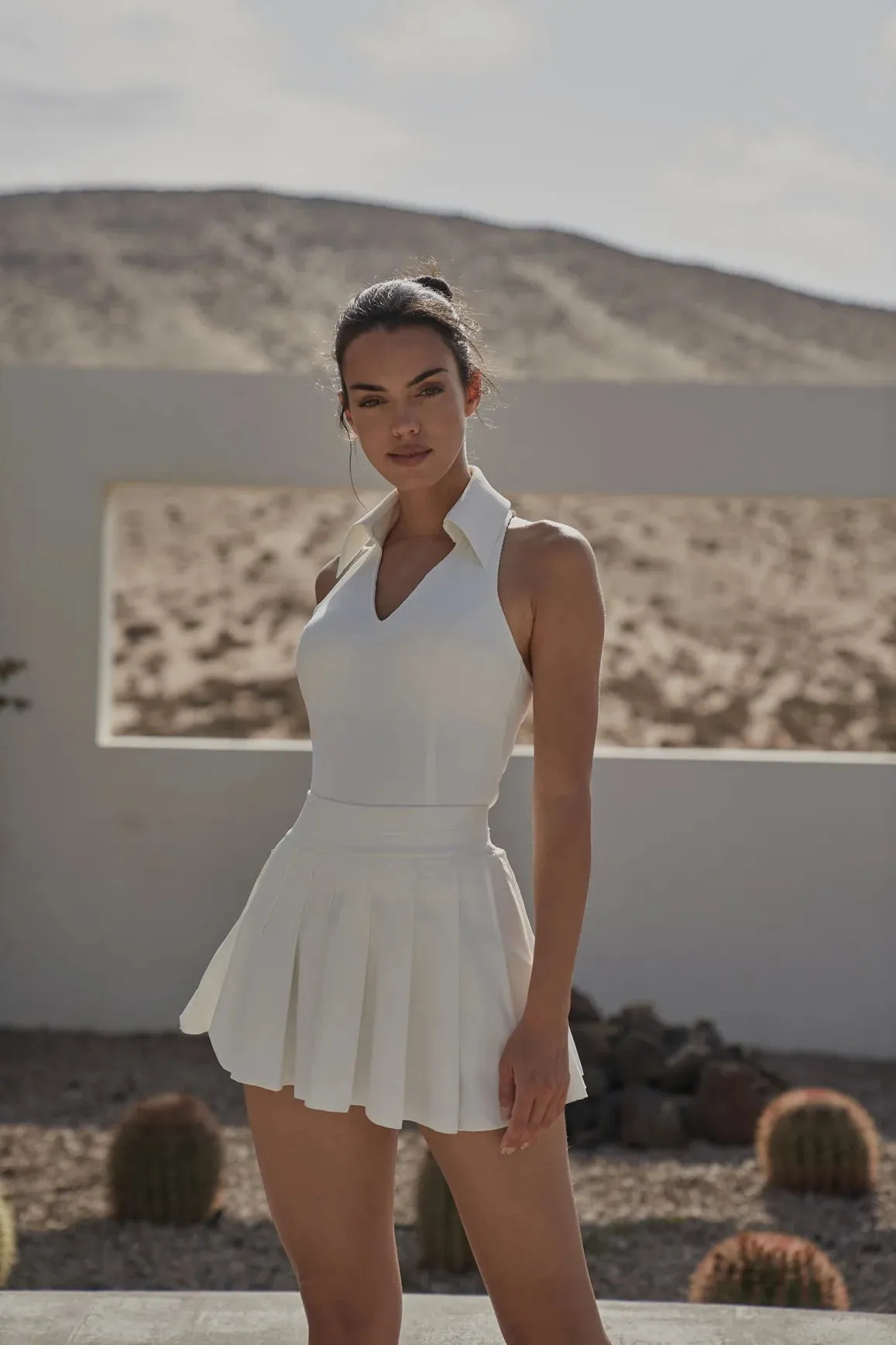 A-line Pleated Skirt sold by WISKII Active product image thumbnail 4