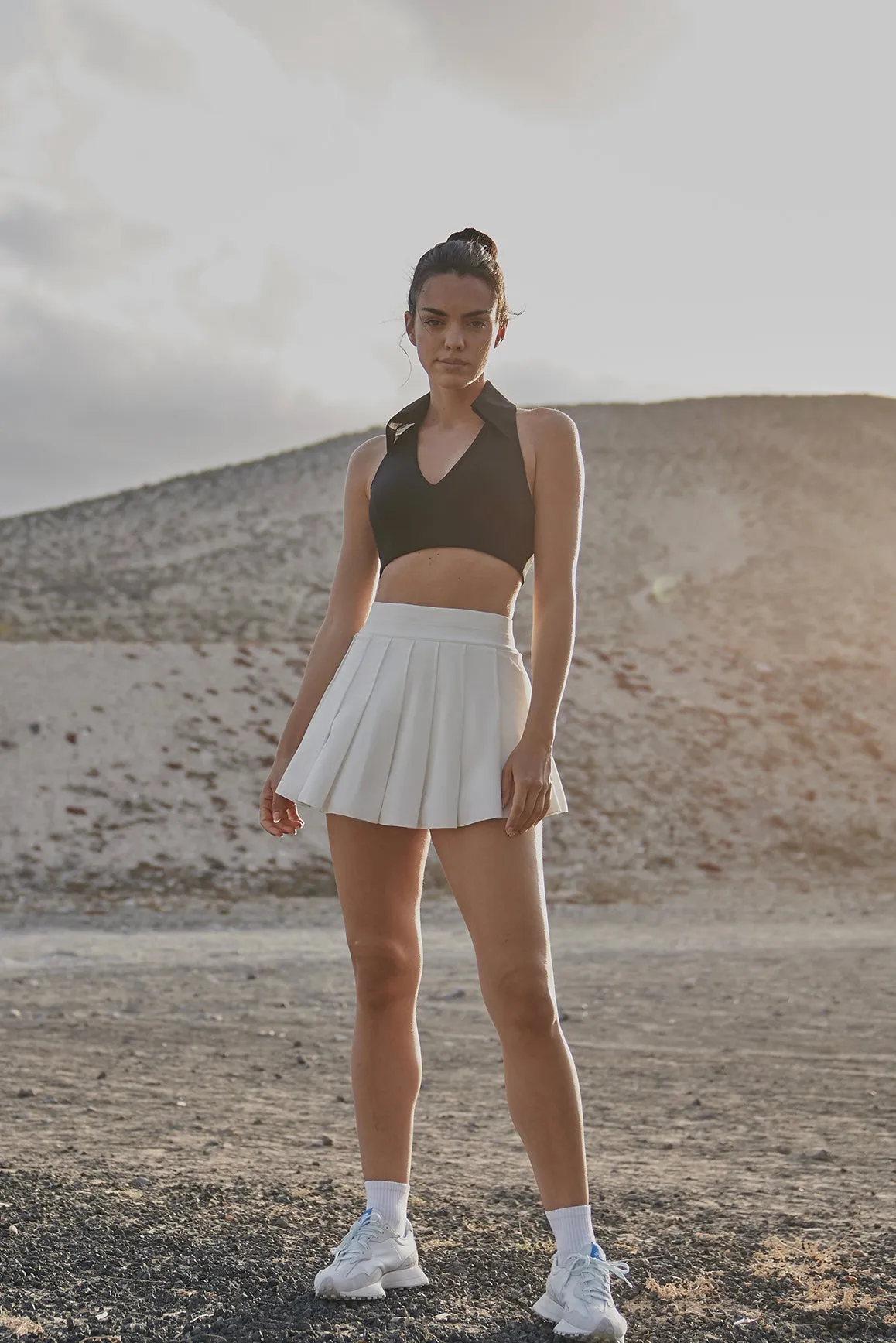 A-line Pleated Skirt sold by WISKII Active product image thumbnail 3