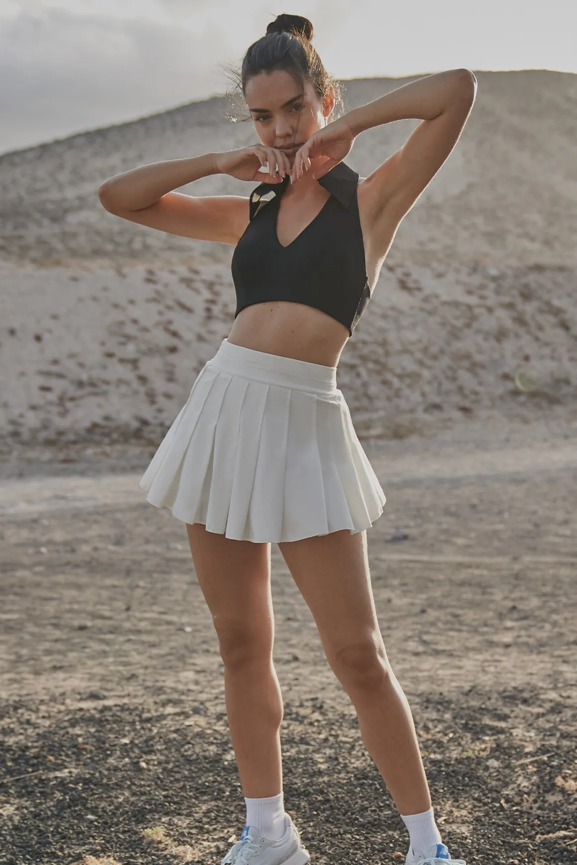 A-line Pleated Skirt sold by WISKII Active