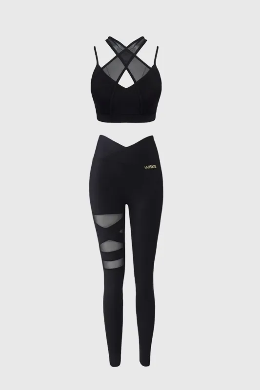 Victory Sports Bra + Mesh Legging sold by WISKII Active