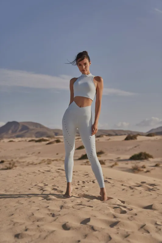 V-waist Laser Cut Sports Legging sold by WISKII Active