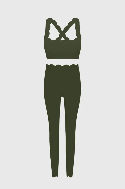 Cross Back Sports Bra + 7/8 High-Waist Energy Legging sold by WISKII Active