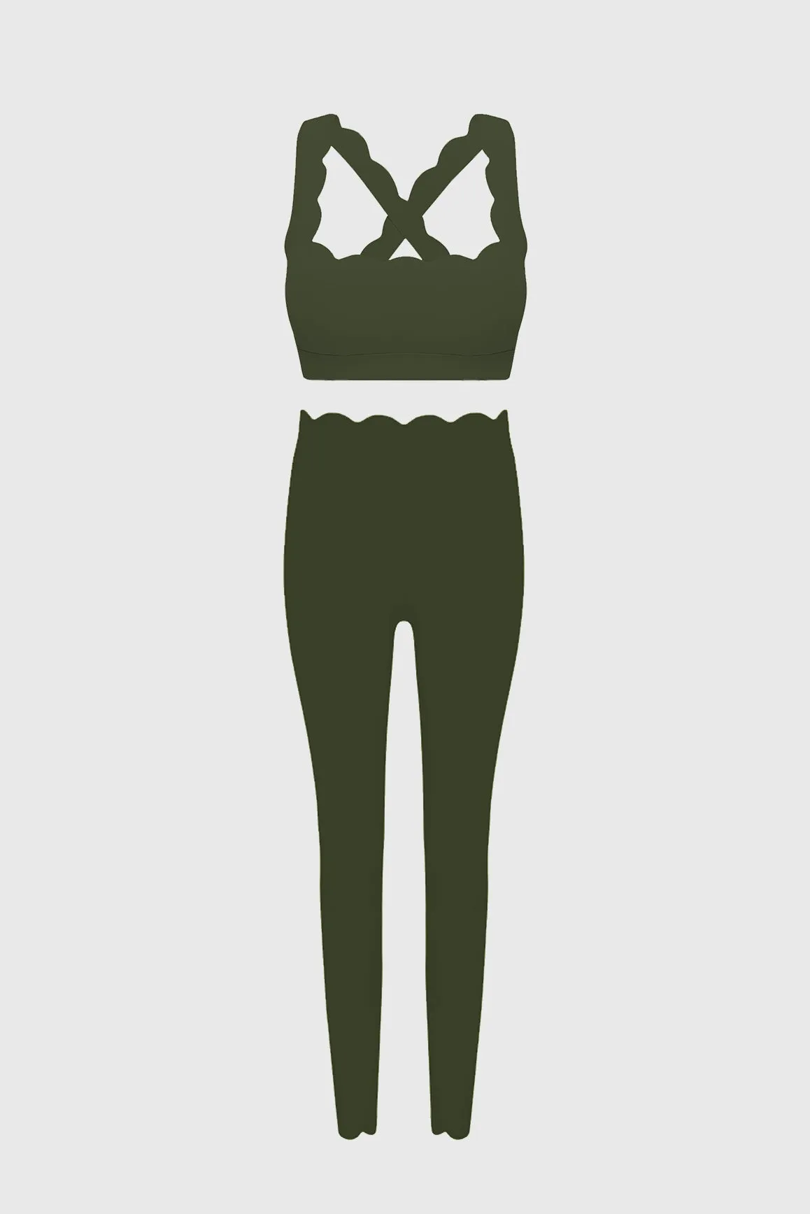 Cross Back Sports Bra + 7/8 High-Waist Energy Legging sold by WISKII Active