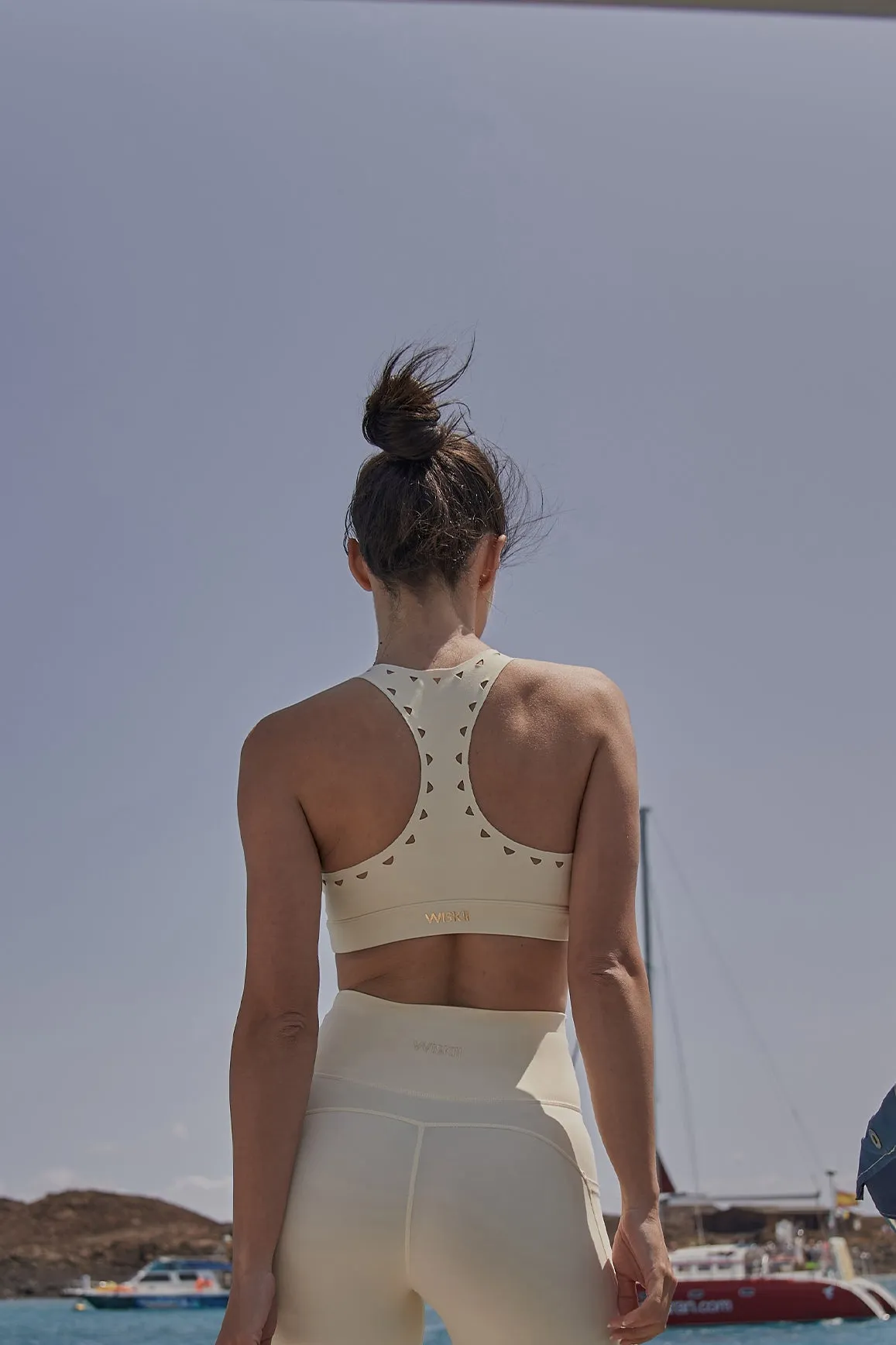 Racerback Laser Cut Sports Bra sold by WISKII Active product image thumbnail 2