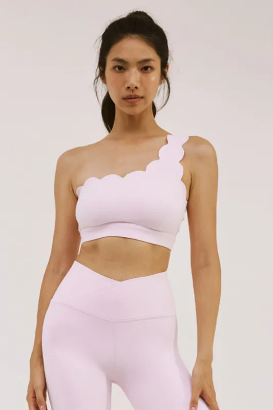 Dynamic One Shoulder Sports Bra made by WISKII Active