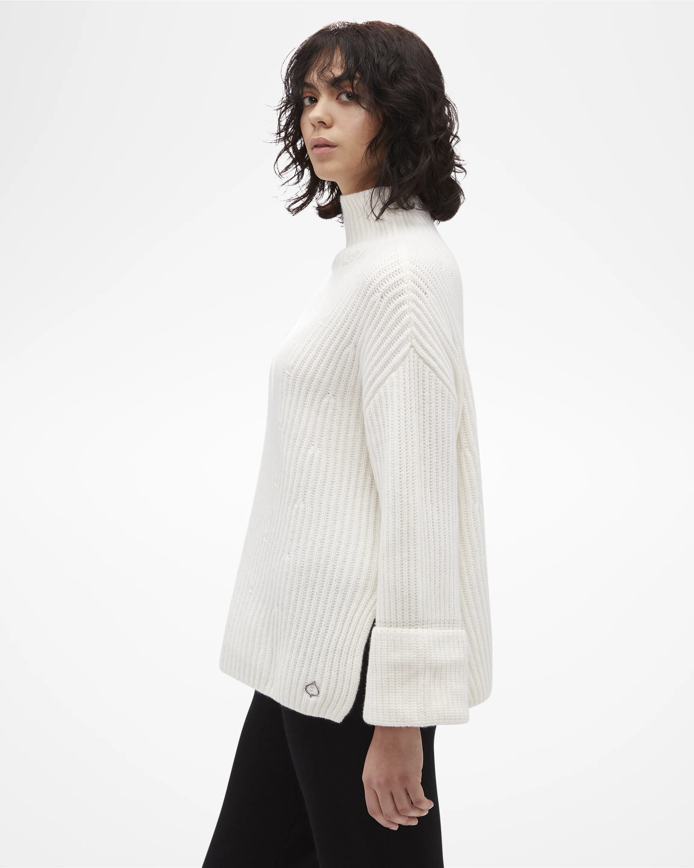 Cashmere Funnel Neck Sweater sold by ASPENX product image thumbnail 3