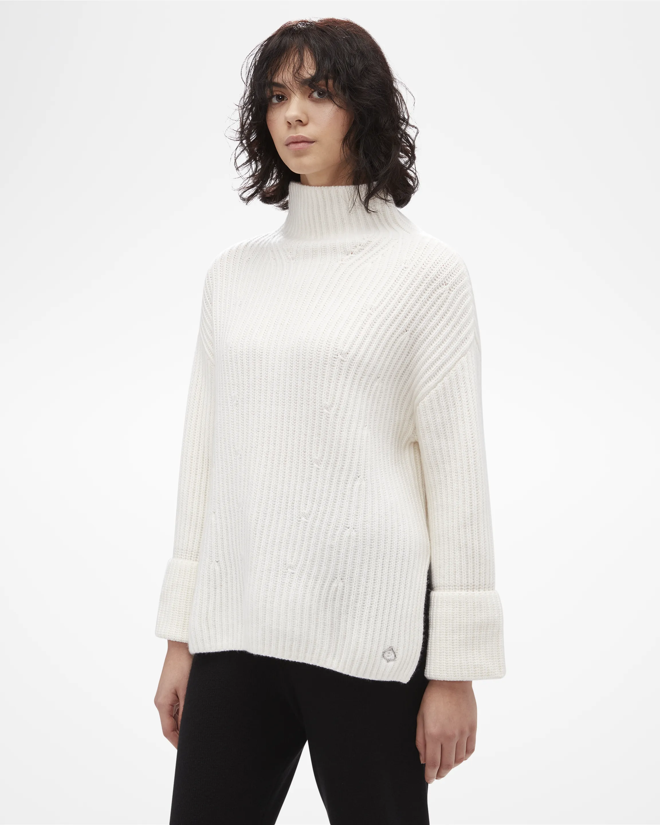 Cashmere Funnel Neck Sweater sold by ASPENX