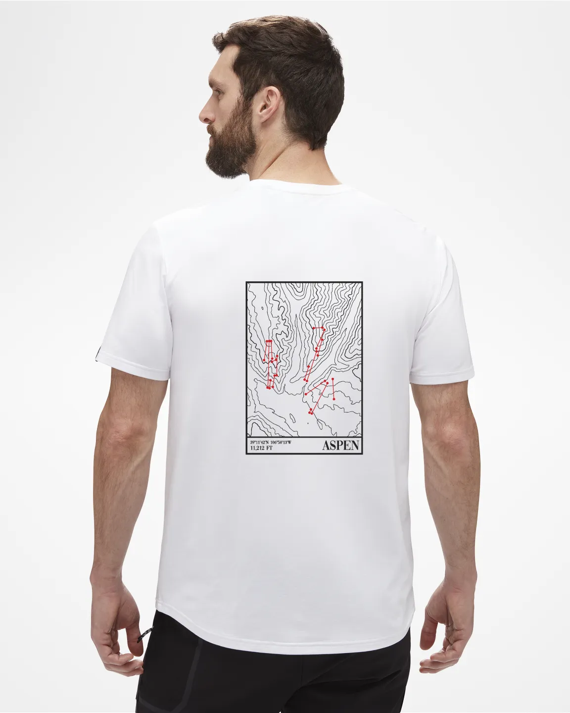 Aspen Topo Map Tee sold by ASPENX