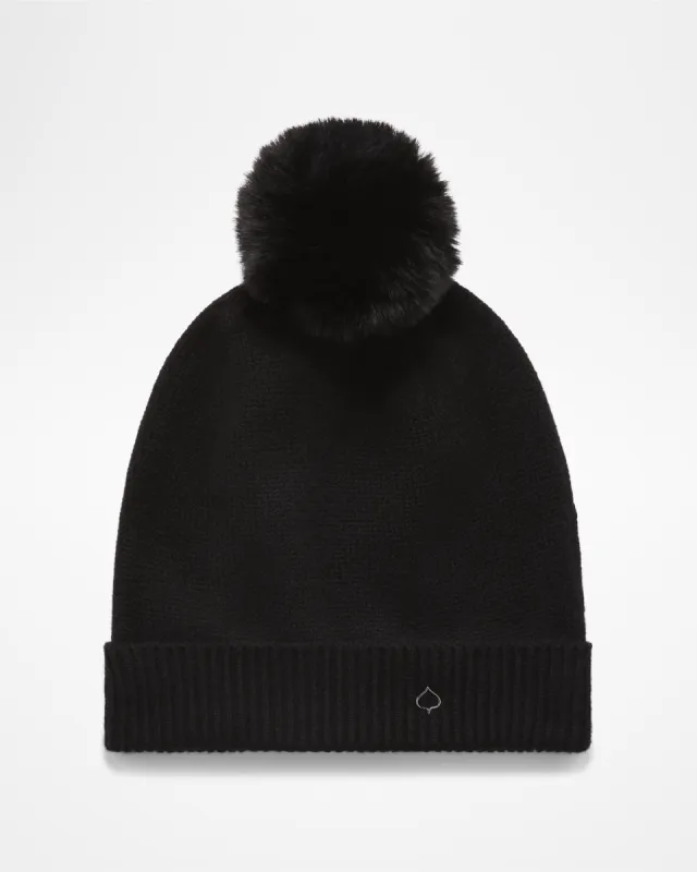 Cashmere POM Beanie sold by ASPENX