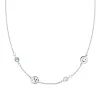 Personalized Classic 2 Letter & 2 Birthstone Necklace in 14k Gold (Double Spacing) sold by Haverhill