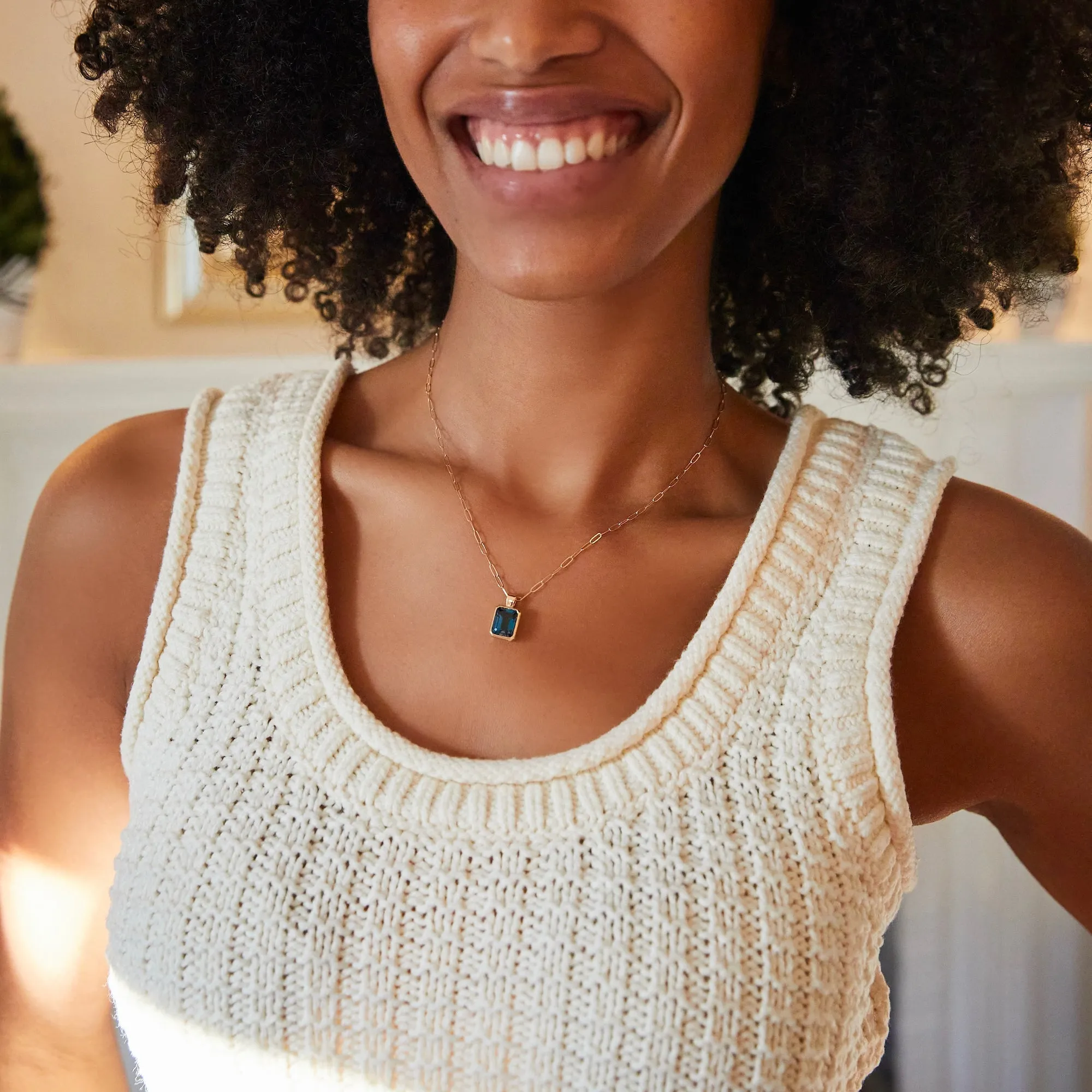 Personalized Warren Birthstone Pendant in 14k Gold sold by Haverhill product image thumbnail 5