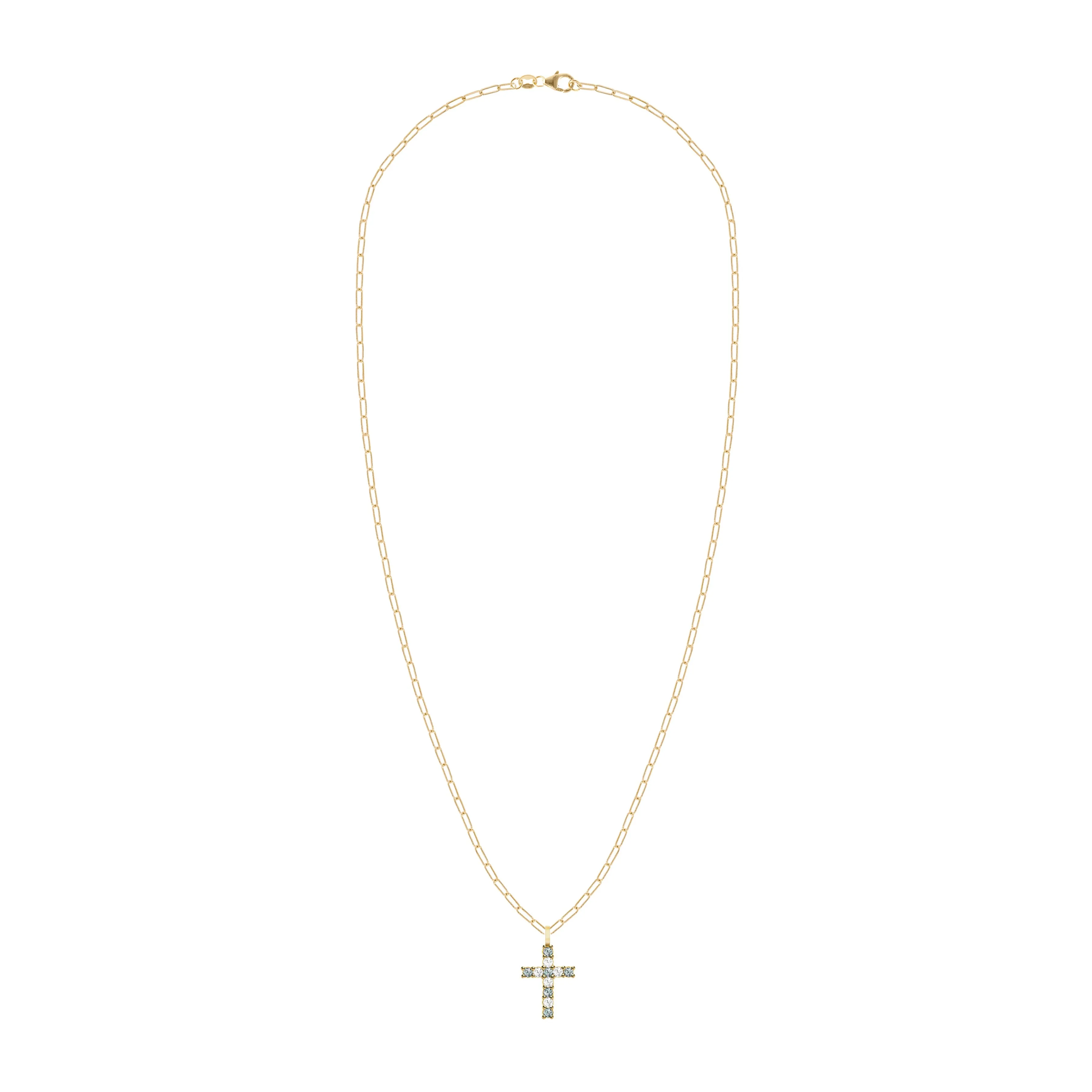 Rosecliff Cross Diamond & Alexandrite Pendant in 14k Gold (June) sold by Haverhill product image thumbnail 4