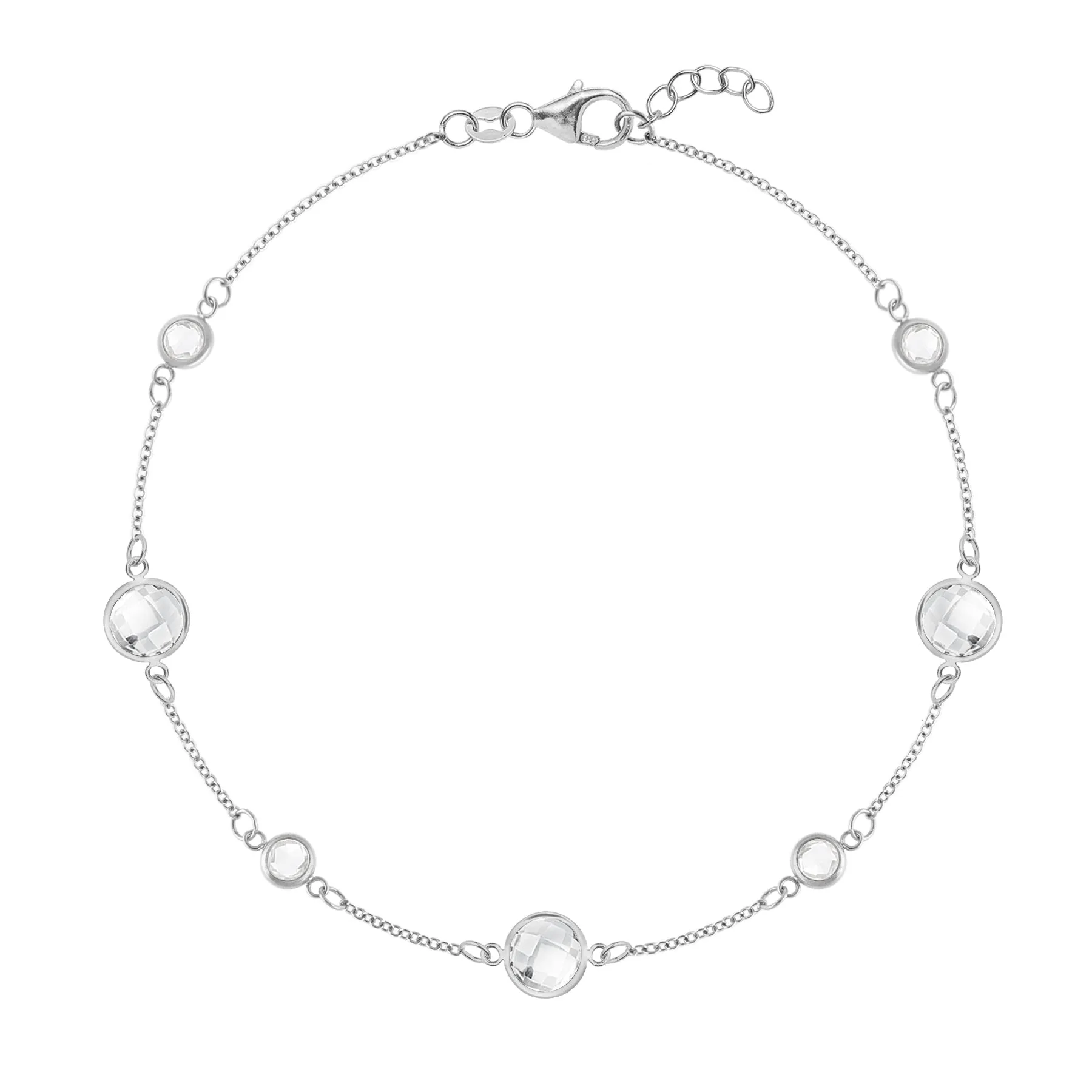 Personalized Bayberry Grand & Classic 7 Stone Bracelet in 14k Gold sold by Haverhill product image thumbnail 5