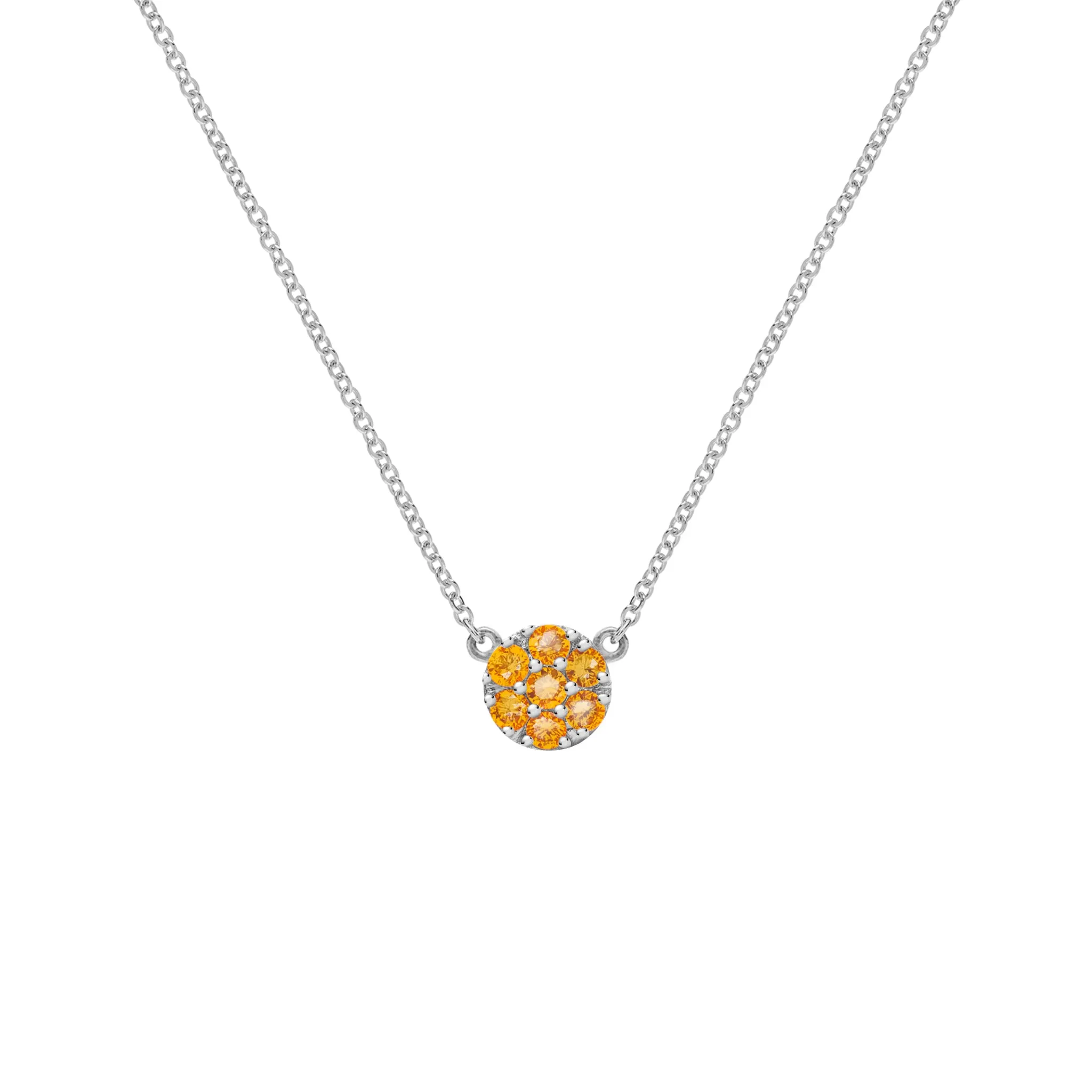 Rosecliff Citrine Mini Necklace in Solid 14k Gold (November) sold by Haverhill product image thumbnail 5