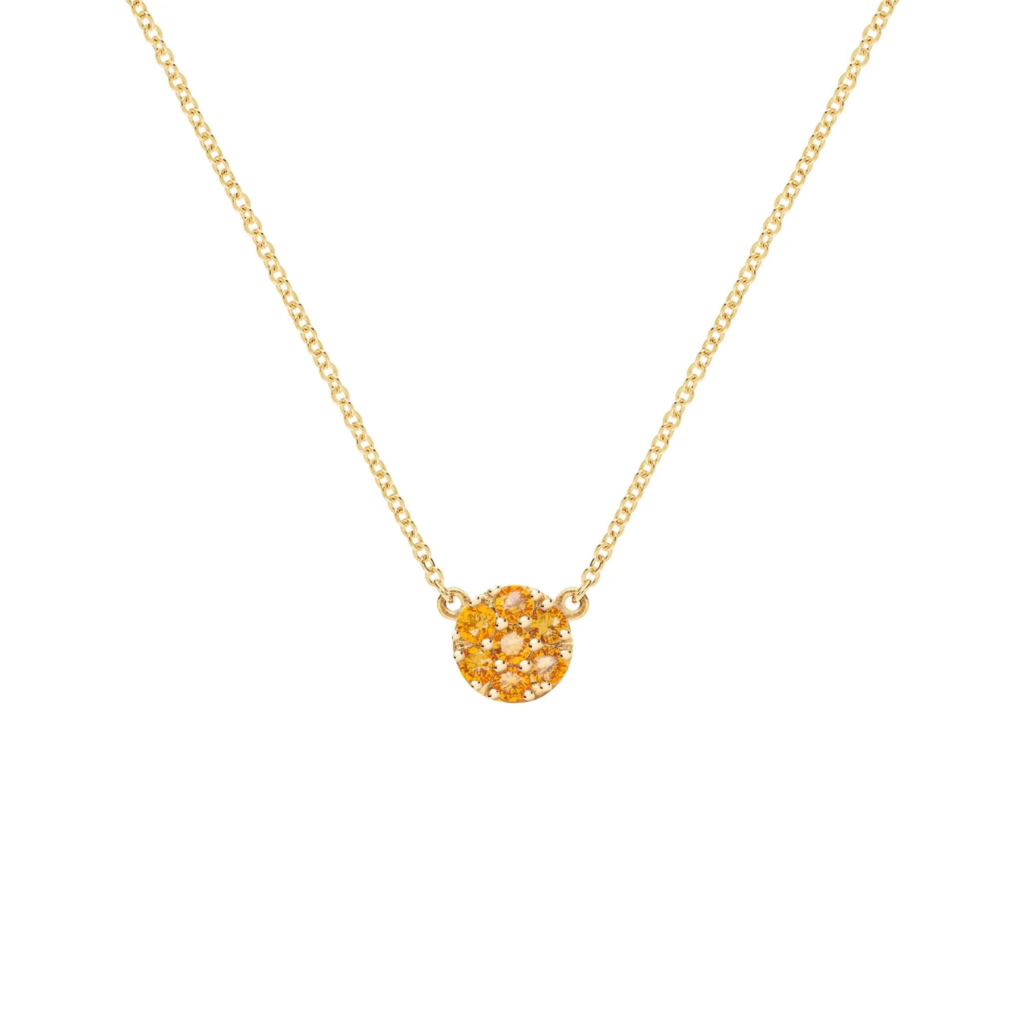 Rosecliff Citrine Mini Necklace in Solid 14k Gold (November) sold by Haverhill
