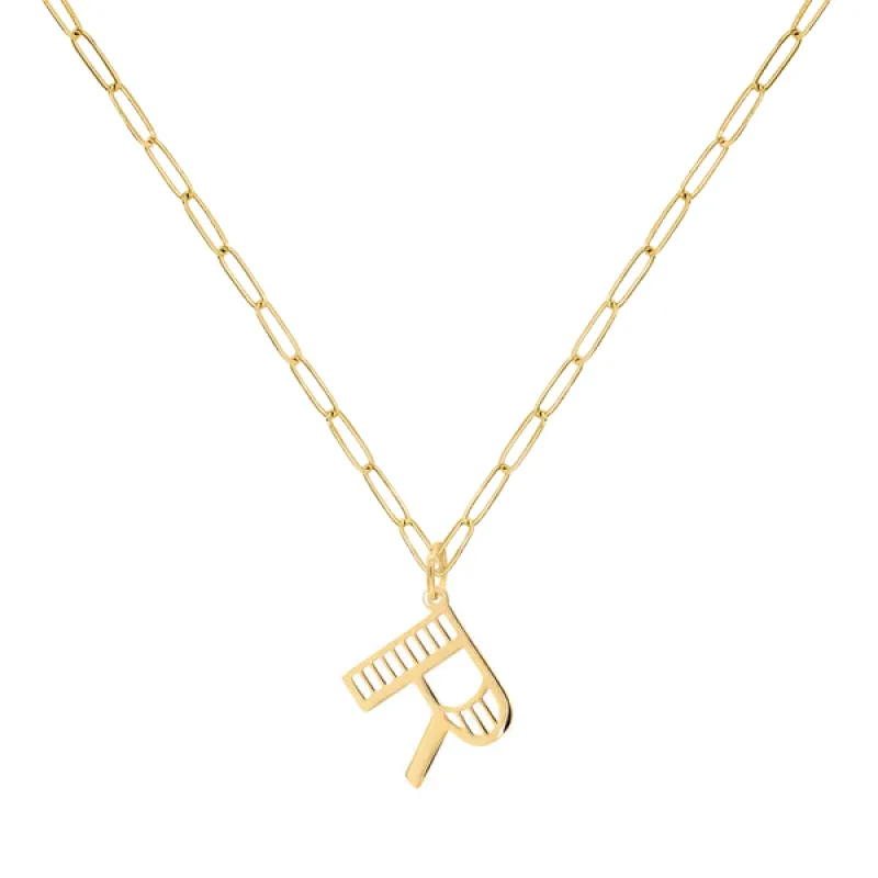 Personalized Essex Letter Pendant in 14k Gold sold by Haverhill