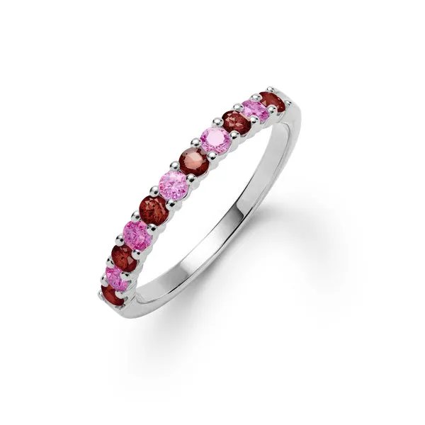 Personalized Rosecliff Birthstone Stackable Ring in 14k Gold sold by Haverhill