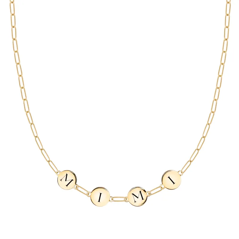 MIMI Necklace on Adelaide Mini in 14k Gold sold by Haverhill
