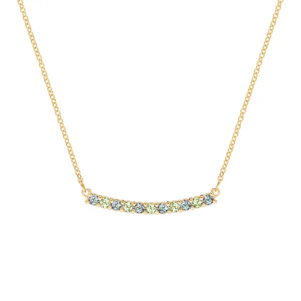 Personalized Rosecliff Bar Necklace in 14k Gold sold by Haverhill