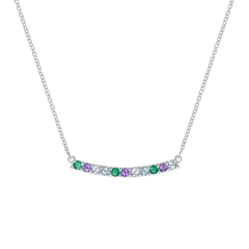 Personalized Rosecliff Bar Necklace in 14k Gold sold by Haverhill