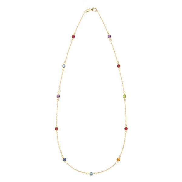 Personalized Bayberry 11 Birthstone Necklace in 14k Gold sold by Haverhill