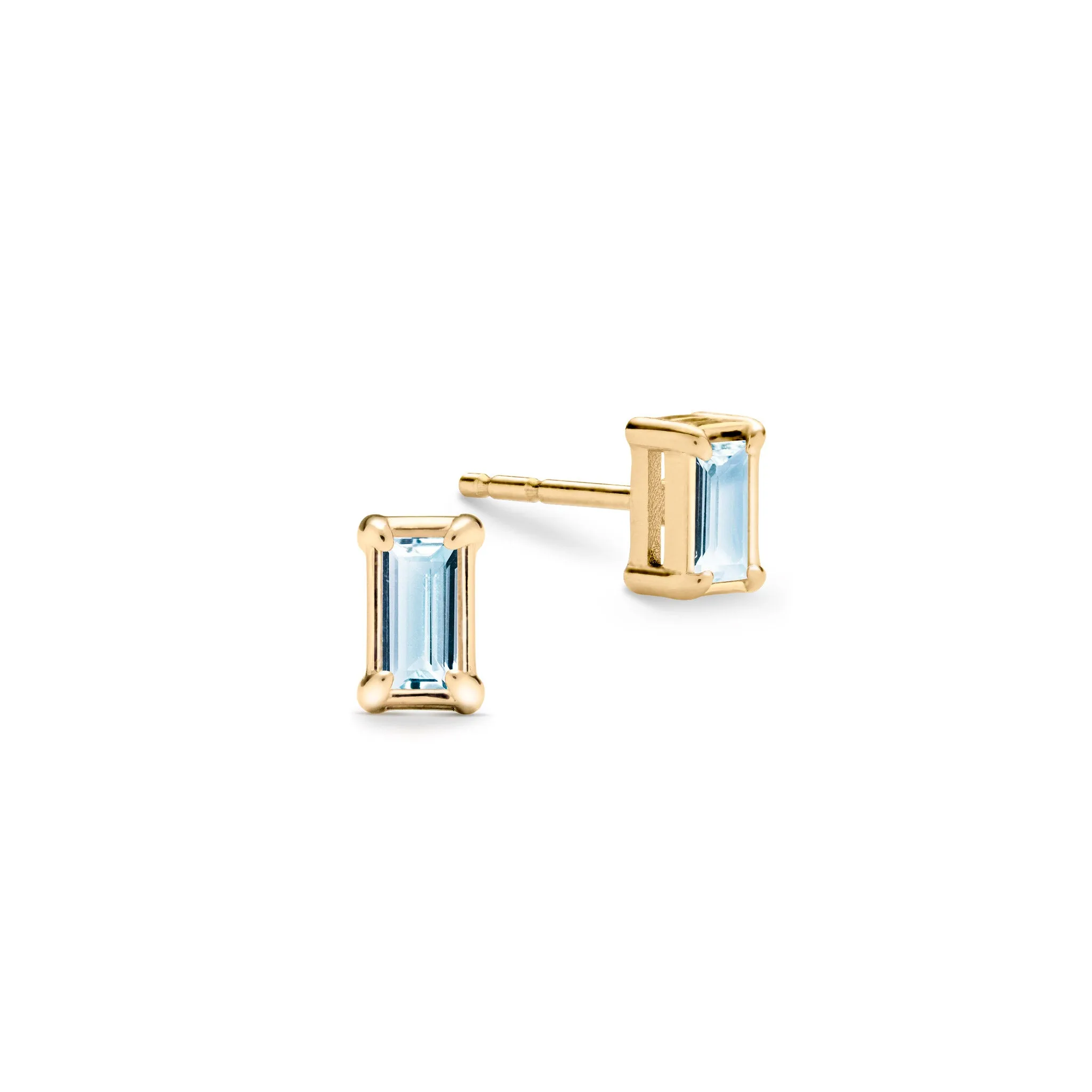 Providence Nantucket Blue Topaz Stud Earrings in 14k Gold (December) sold by Haverhill