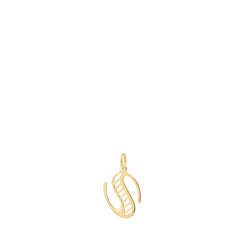 Essex Letter S Pendant in 14k Gold sold by Haverhill