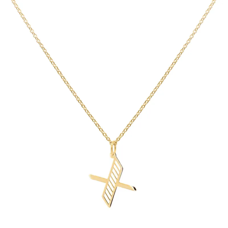 Personalized Essex Letter Pendant in 14k Gold sold by Haverhill