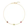 Personalized Classic 3 Birthstone Bracelet in 14k Gold sold by Haverhill