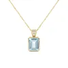 Personalized Warren Birthstone Pendant with Diamond Bale in 14k Gold sold by Haverhill
