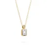 Personalized Warren Birthstone Pendant with Diamond Bale in 14k Gold sold by Haverhill