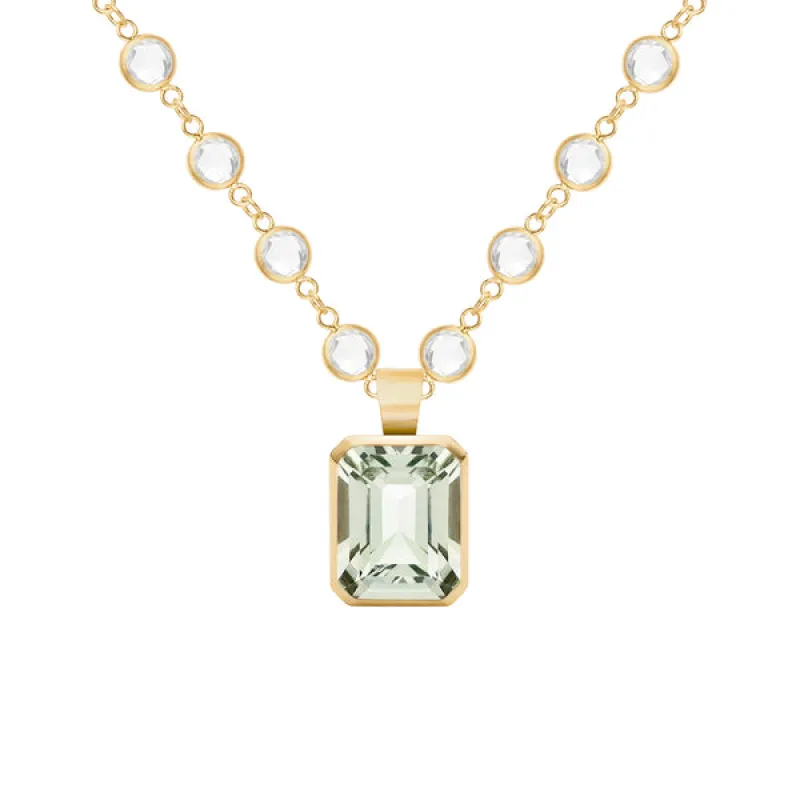 Warren Green Amethyst Pendant in 14k Gold (February) sold by Haverhill