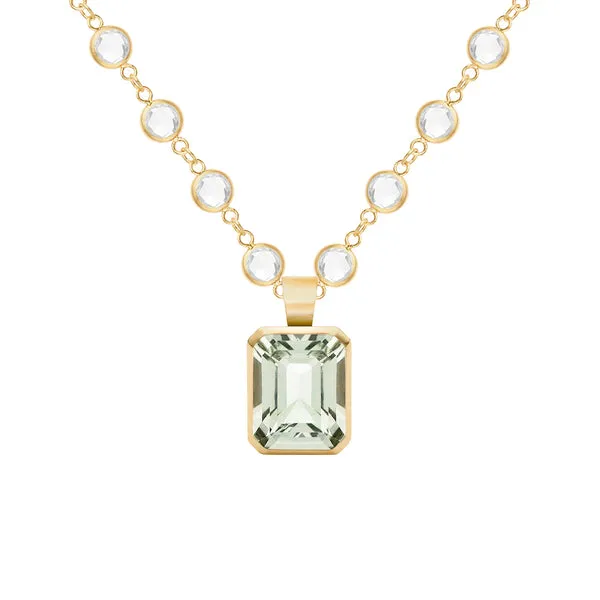 Warren Green Amethyst Pendant in 14k Gold (February) sold by Haverhill
