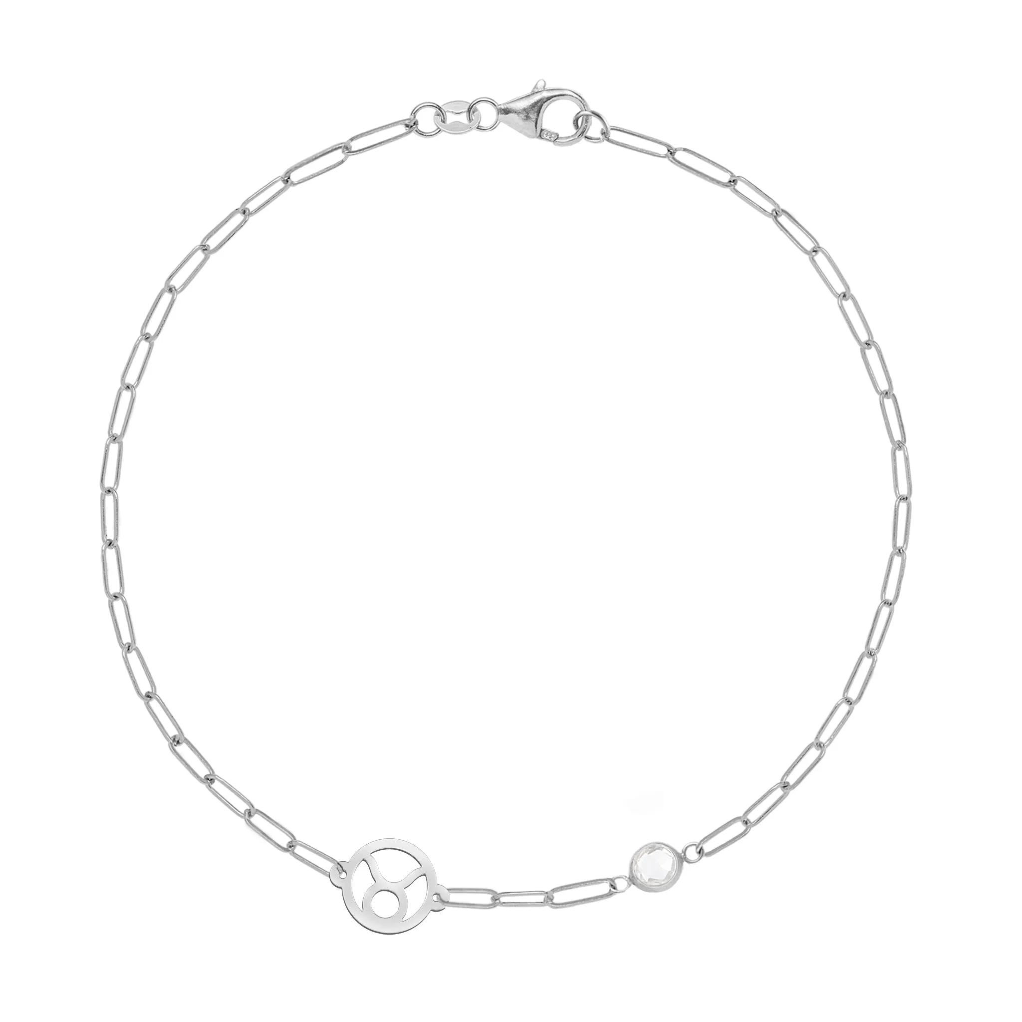 Personalized Taurus & Birthstone Bracelet on Adelaide Mini in 14k Gold sold by Haverhill product image thumbnail 5