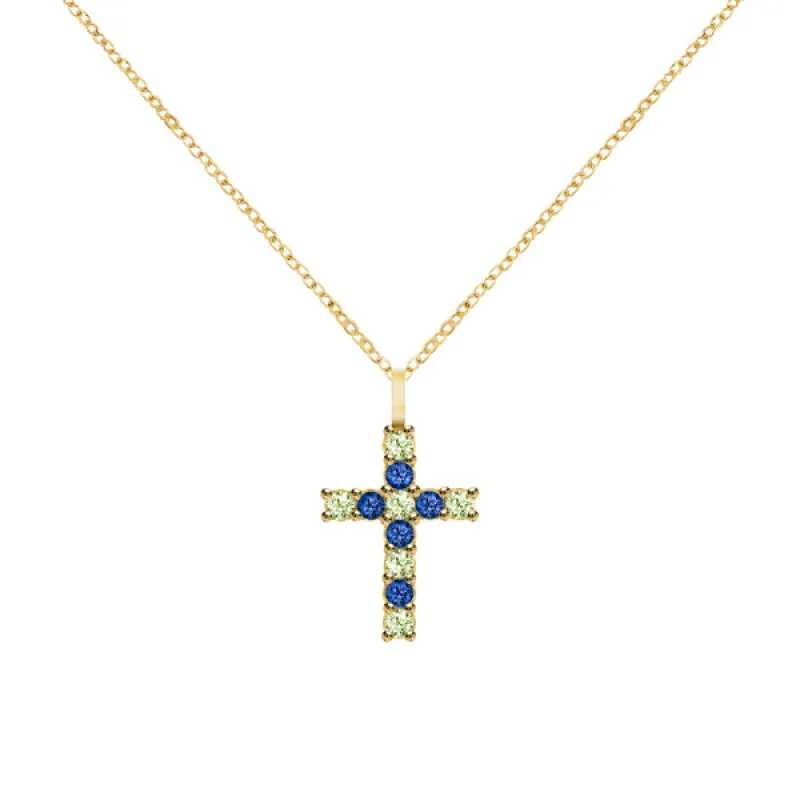Personalized Rosecliff Cross Pendant in 14k Gold sold by Haverhill