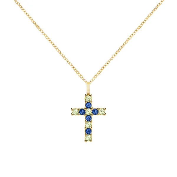 Personalized Rosecliff Cross Pendant in 14k Gold sold by Haverhill